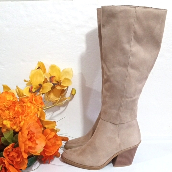 ANNELIESE TAUPE CALF-HIGH LONG BOOTS SIZE 7 NWT - Picture 6 of 11